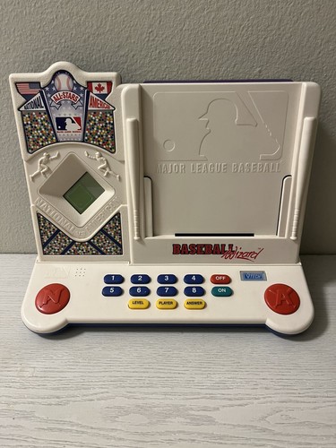 Vintage MLB Major League Baseball VTech Wizard Trivia Video Game w/ Cards 1992 - Picture 2 of 4