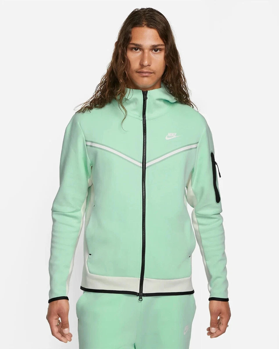 130 Nike Sportswear Tech Fleece Zip Hoodie Jacket Mint Foam Green