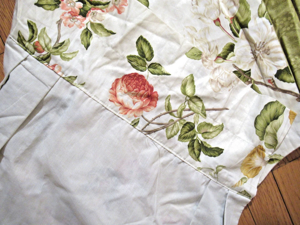 Williamsburg Роза цветочный Peekaboo с подкладкой балдахин 49 «X 21» зеленый ржавчины желтый изящный - Изображение 4 из 4