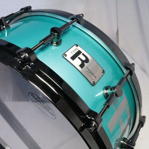 CANOPUS / MTR-1455DH Turquoise Metallic 14x5.5 Type-R BULLET Maple 10ply  Snare