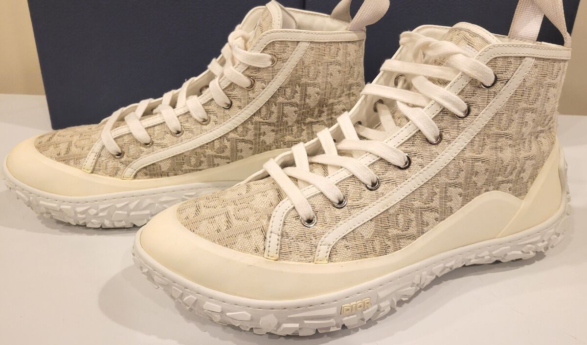 Dior B28 High Oblique Jacquard White Limited Size 44 US 10.5 Dior B28 High Oblique Jacquard White Limited Size 44 US 10.5