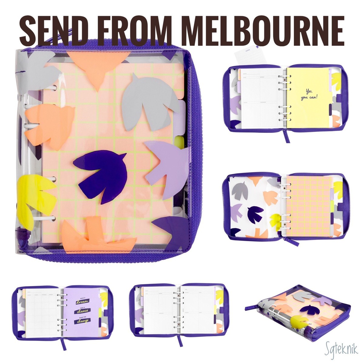 B6 Personal Planner Cover Tabs UNDated Monthly Weekly