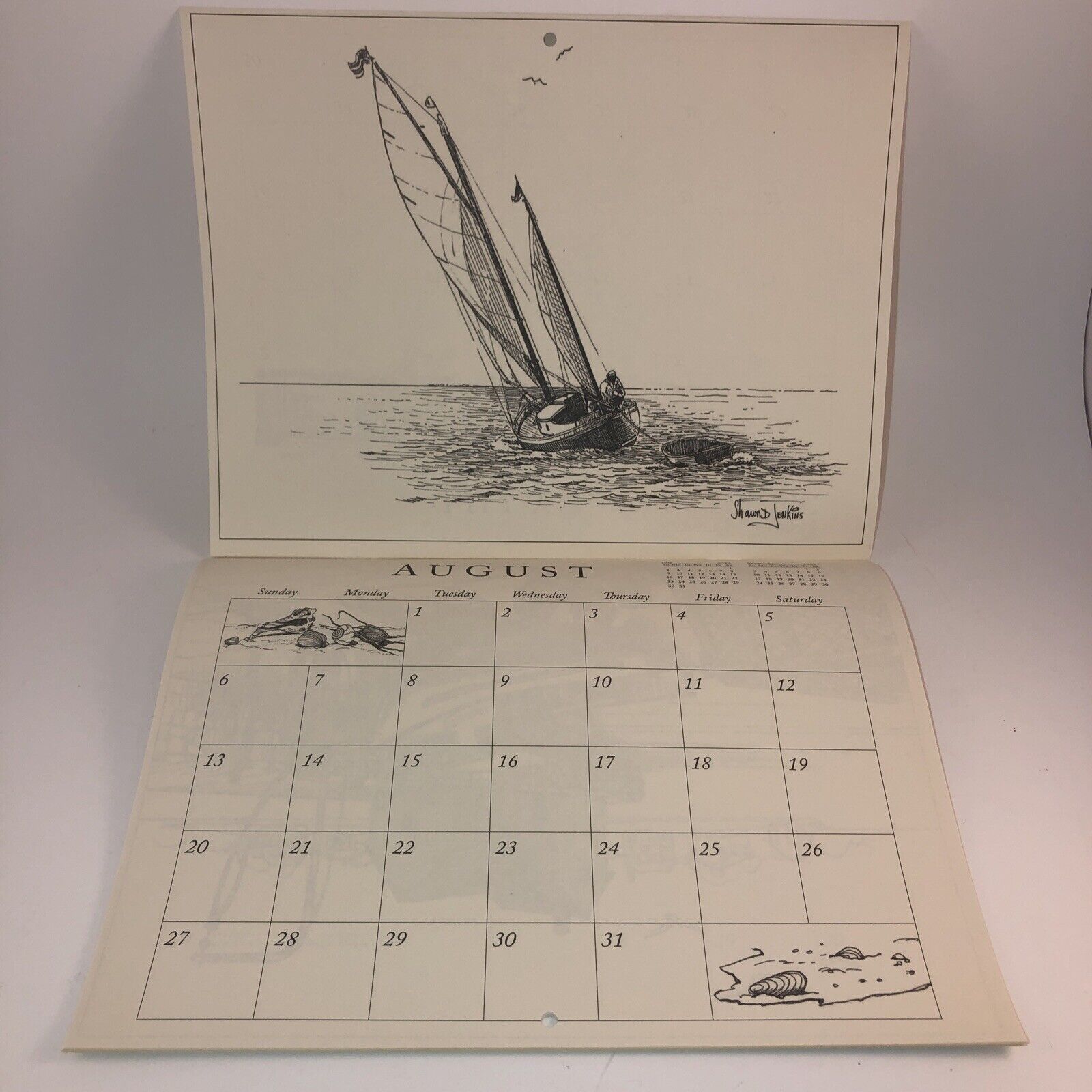 2023-and-2024-cape-cod-sketch-calendar-christmas-tree-shop-11-x-17-when-open-ebay