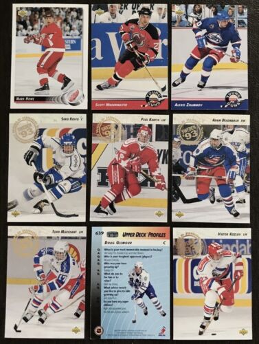 ( U SELECT CARDS ) 1992-93 UPPER DECK HOCKEY SINGLES 500-640*🔽 - Picture 3 of 4