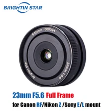 Brightin Star 23mm F5.6 MF Full Frame Wide Angle Lens for Sony E Nikon Z L Mount