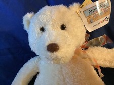 Animal Alley Bear Plush Toys R Us New Tags 11  Squeezer Bear Cream Gingham bow