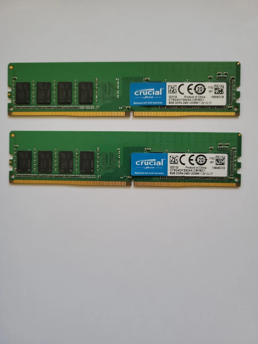 Компьютерная скорость Micron PC4-19200 (DDR4-2400) шина RAM 16 ГБ