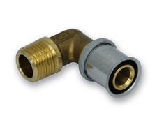 ROTH  Übergangswinkel AG 25mm x 1" ,17mm x 3/4" , 17mmx 1/2",inkl. Presshülse