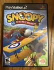 Snoopy vs. The Red Baron PS2 2006 Bandai Namco Flight Sim E10+ NTSC Item + Box