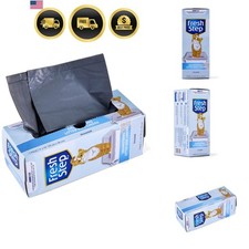 Cat Litter Box Liners Jumbo Unscented Drawstring 36x19 Inches 7 Pack