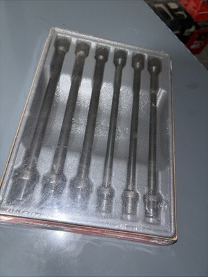 * Neu Snap On Tools 206PFSXM 6-teilig 3/8-Türer drehbare Kugel-Verlängerung Steckschlüsselsatz 10 mm 15 mm