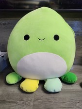 Squishmallows Jonny Octopus 16  Plush Green Kellytoy Stuffed Animal Large NWT
