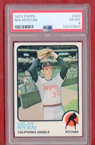 1973 TOPPS #220 NOLAN RYAN (HOF) CALIFORNIA  ANGELS PSA 4 HIGH END