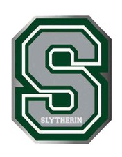 Imán de nevera Harry Potter S For Slytherin Varsity Logo oficial 9x6,5 cm