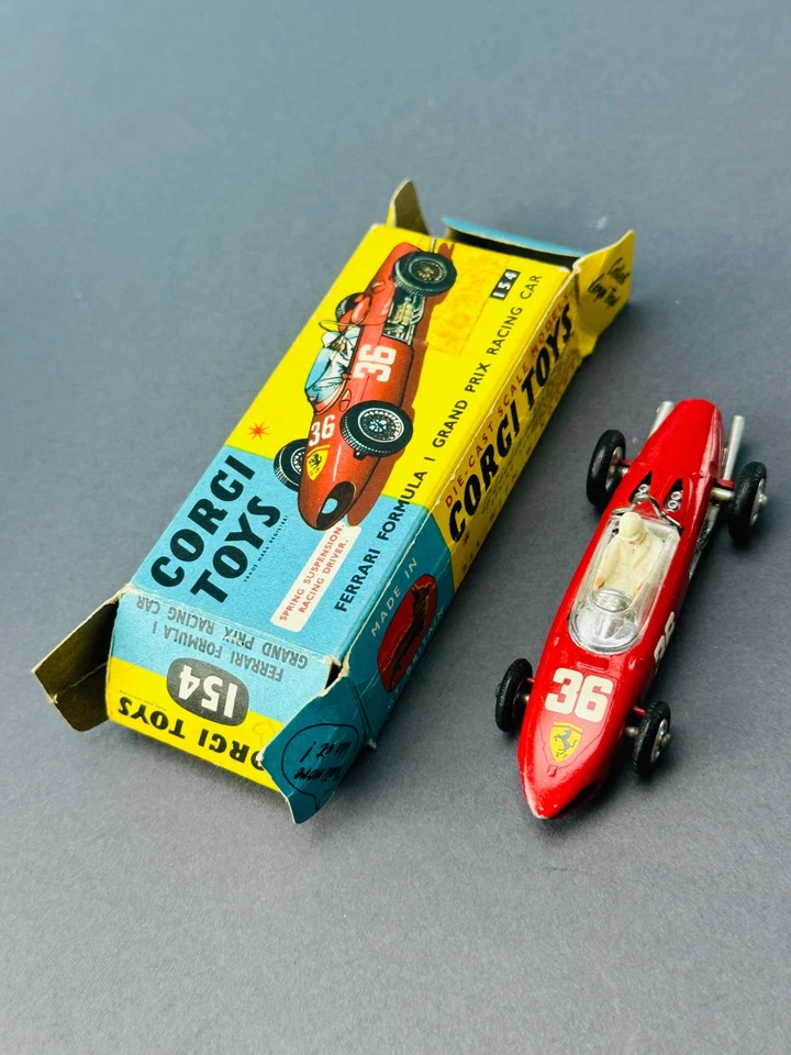 1:43 CORGI TOYS 154 Ferrari Formula 1 Grand Prix Rennwagen mit Original Box OVP - Bild 3 von 4