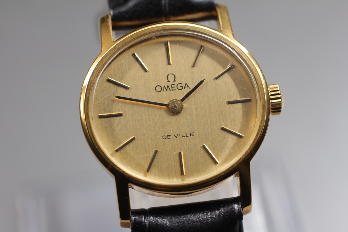 Near MINT] Vintage OMEGA De Ville Cal.625 Hand Winding Gold  display picture 3