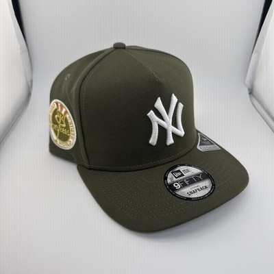 New Era New York Yankees Exclusive 1962 WS 9FIFTY A-Frame Snapback Hat Cap Olive
