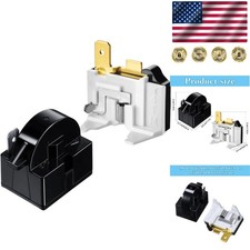Universal PTC Starter Relay 1 Pin Overload - 2 Piece Set for LG Refrigerators