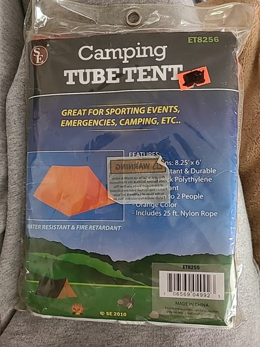  Emergency Survival Camping Shelter Tube Tent Waterproof Prepper - Picture 4 of 4