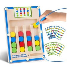 Montessori Toys for 3 4 5 6 Year Old Boys Girl, Kids Magnetic Matching Puzzle