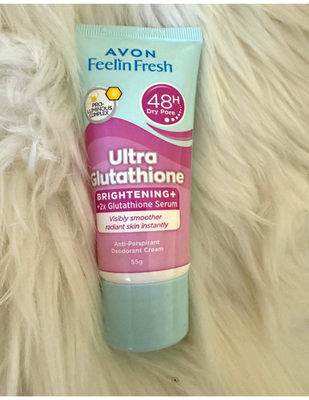 avon feelin fresh ultra glutathione Avon Quelch Feelin Fresh 55g Anti Perspirant Deodorant Cream 48 hour  protection