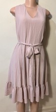 Calvin Klein Dusty Pink Dress Crinkle M EUC