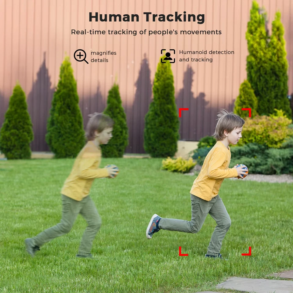 4MP Wifi Camera 2K HD PTZ IP Outdoors Security Camera Auto Detect Tracking Indoo - Bild 4 von 4