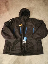 NEW Ice Armor by Clam IA Rise Float Parka 3XL Black Grey Blue Ice Fishing Coat