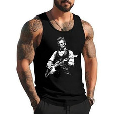 President Abraham Lincoln Playing Guitar Abe Lincoln Design Tank Top