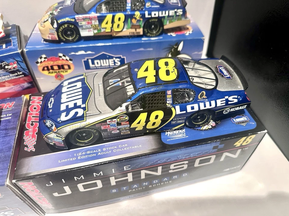 Lot of 4 Action Jimmie Johnson NASCAR Diecast 1/24 Lowe's Stock Cars IN BOX - Image 2 of 4