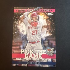 2022 Topps Series 2 - Home Run Challenge Code Card Mike Trout #HRC-3 UNSCRATCHED
