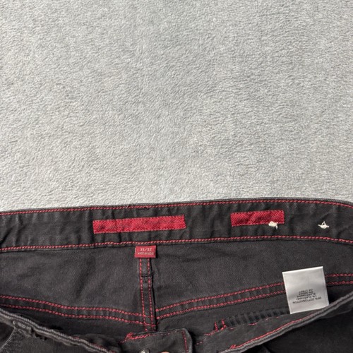 Banana Republic Jeans Mens 35x32 Black Denim Faded Cotton Straight Leg Adult - Picture 4 of 11