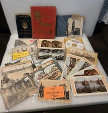 ATQ Lot SOUVENIR BOOKLET PARIS FRANCE MONUMENTS, PHOTOS HB BOOK POSTCARDS 1900's