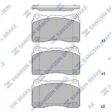 Satz Bremsbeläge 24231448 Bremsklötze vorne für Tesla Model S 5YJS X 5YJX