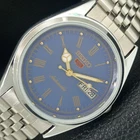 JAPAN VINTAGE REFURBISHED SEIKO 5 AUTOMATIC 6309A MENS BLUE DIAL WATCH a442122-4