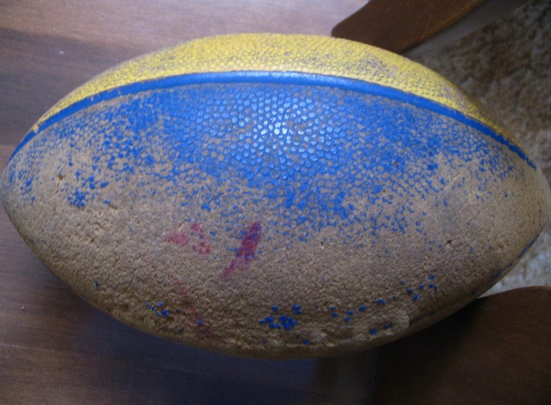 Vintage Parker Brothers Official Nerf Football Blue/Yellow