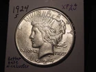 1924-S PEACE DOLLAR XF ++ AU BETTER DATE NICE COLLECTOR COIN PQ AU LOOK