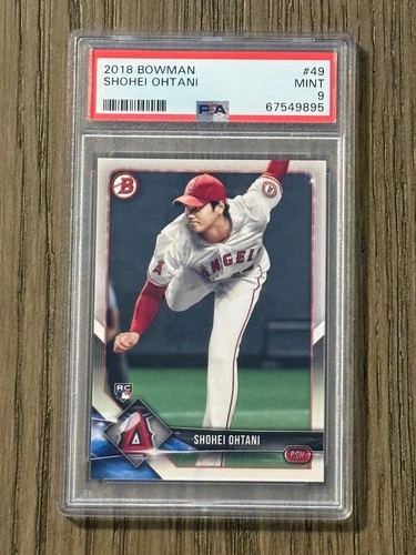 2018 Bowman Shohei Ohtani #49 Rookie Card PSA 9 Mint RC