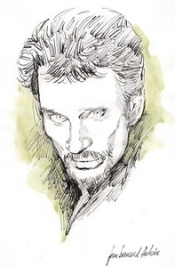 Carte Postale Johnny Hallyday 66 Dessin De Jean Bernard Auboin Ebay