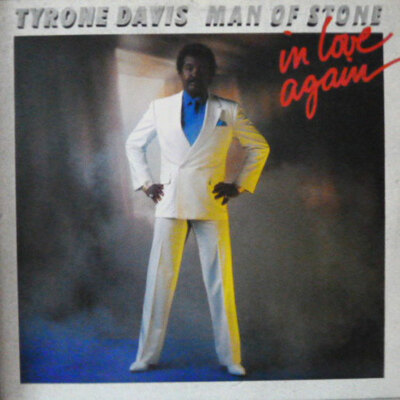LP TYRONE DAVIS - MAN OF STONE * TIMELESS / LINE 1987 GERMANY * WHITE WAX * MINT