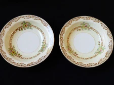 VTG set of 2 hand painted Empress china Japan EMP32 fruit bowls floral 