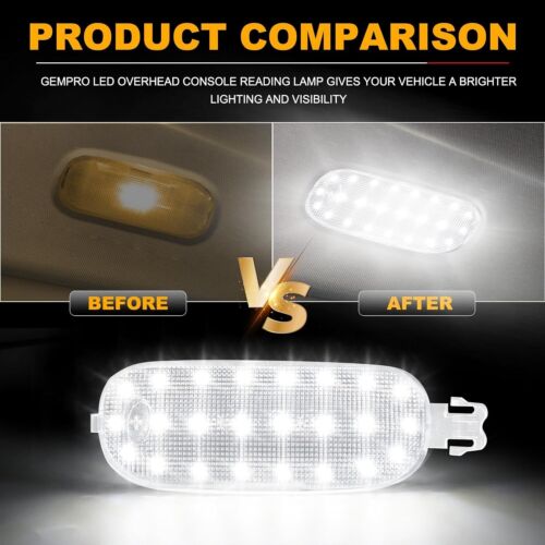 LED Overhead Dome Light Panel+Cover For Jeep Commander Liberty Chrysler Pacifica - Picture 4 of 7