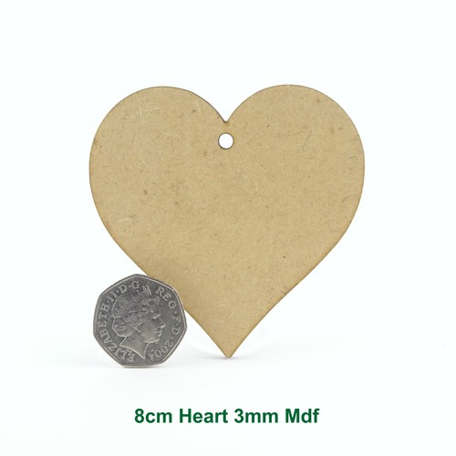 Wooden & MDF hearts stars and luggage tags. Craft shapes blanks and cut outs - Picture 8 of 37