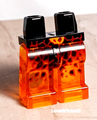 New LEGO LEGS Clear Fire Lava Trans Orange Rocks Boulders ROCK - Main Image