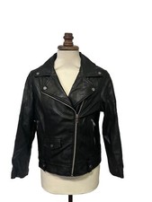 Bershka S Cavalli Ecopelle Uomo Giacca Biker Silenzioso ��Nero