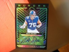2019 PANINI OBSIDIAN AURORA NATE SOLDER AUTOGRAPH 10/25 GIANTS #AA-NSO