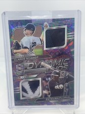 2021 Spectra Schmidt / Florial Dynamic Duos Prizm Psychedelic Jersey #DD-SF