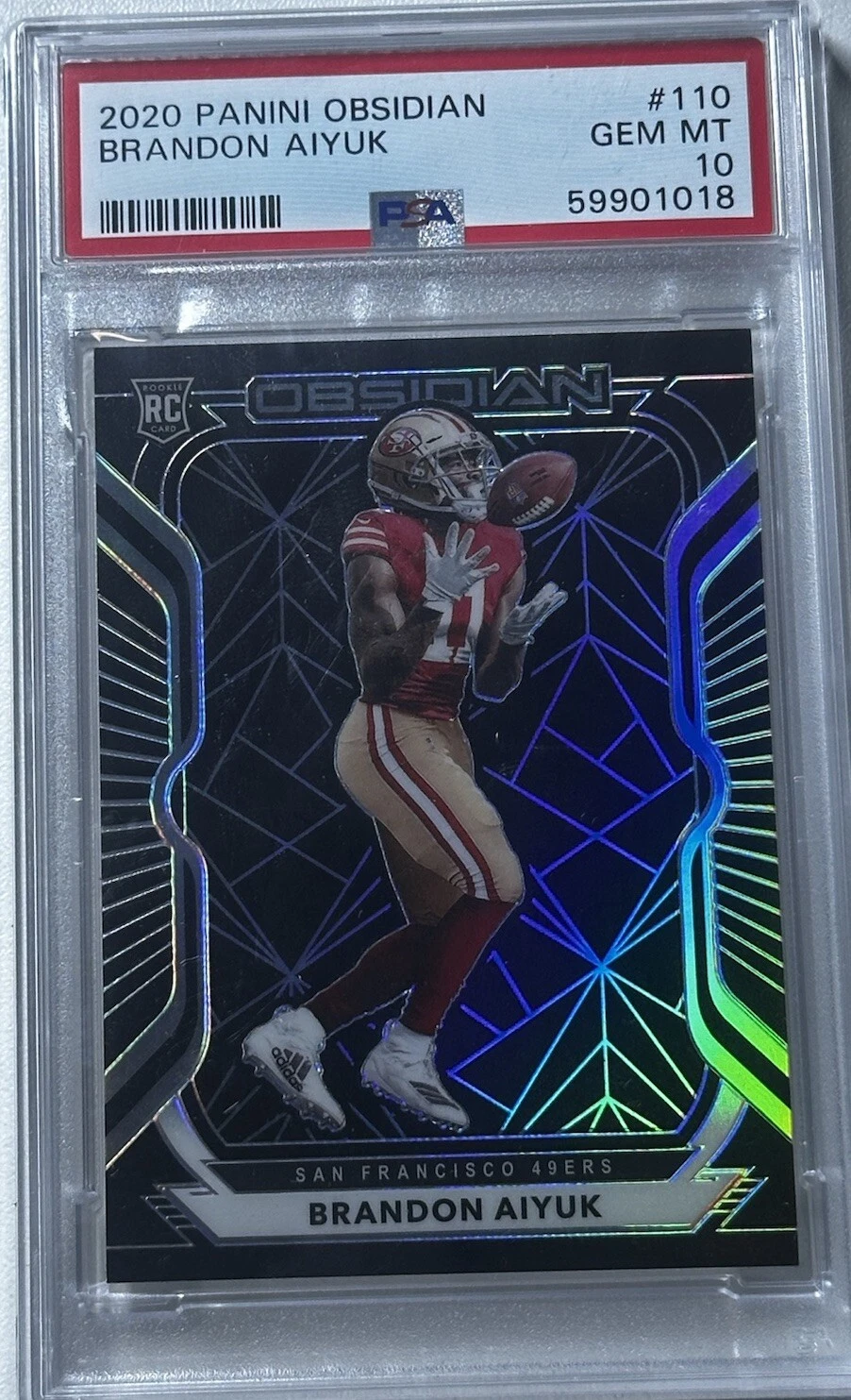 Brandon Aiyuk Panini Obsidian #110 Base