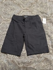 Buffalo David Bitton Evan Straight Fit boys shorts drawstring pockets M 10/12