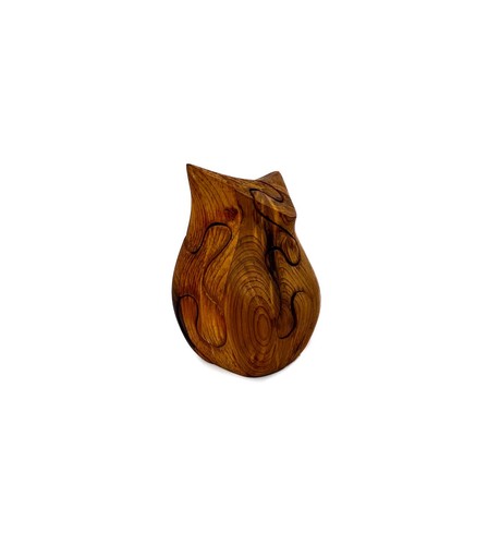 Vintage Handmade Owl Wood Puzzle Sculpture by Deborah D. Bump Stamped by Artist - Picture 3 of 11